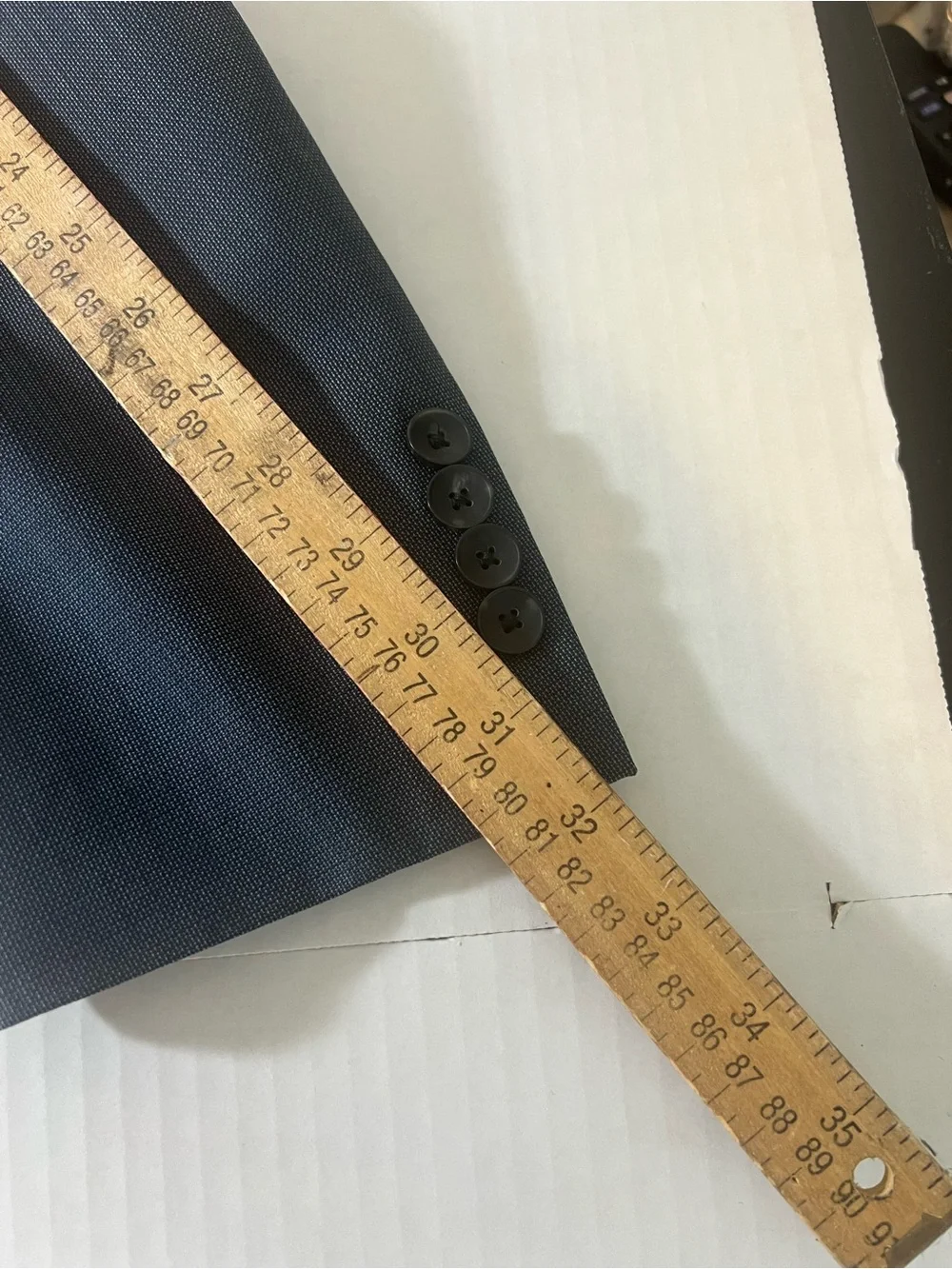 Hart Schaffner Marx Men's Dark Blue Two-Button Sport Coat